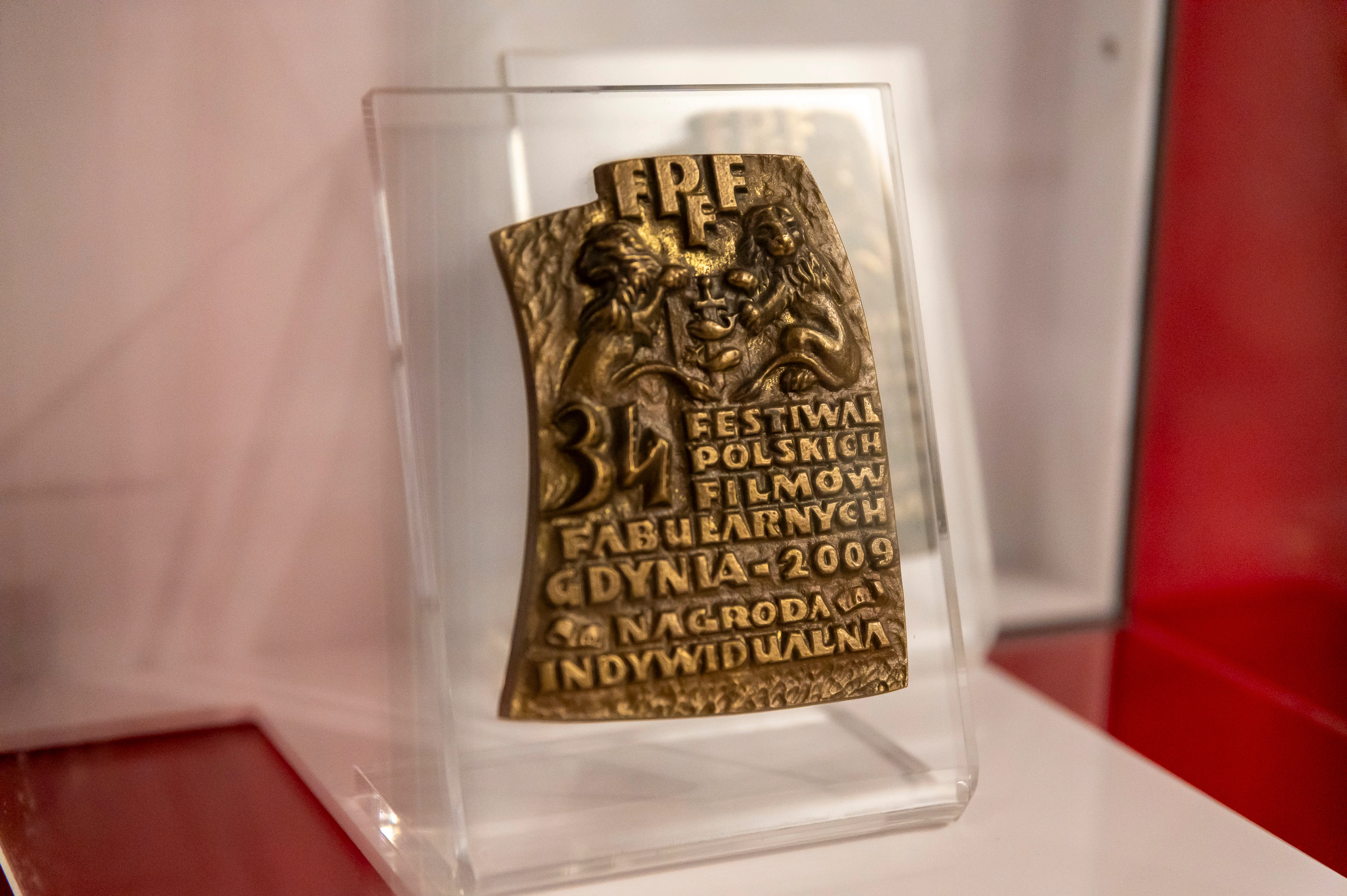 Nagroda indywidualna Festiwalu z 2009 roku-eksponat na wystawie Na fali czasu.