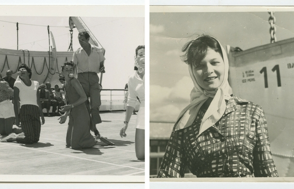 Kolekcja fotografii Floriana Staszewskiego ze zbiorów Muzeum Emigracji w Gdyni "M/S Batory"