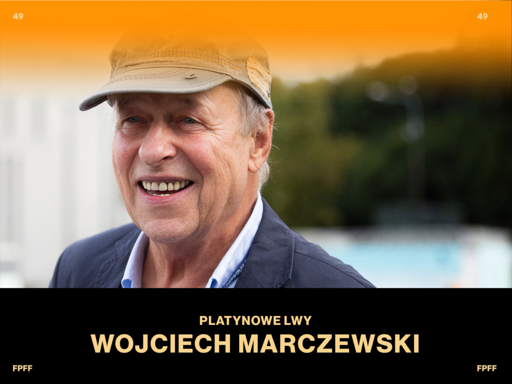 Wojciech Marczewski with the 49<sup>th</sup> Polish Film Festival Platinum Lions Award