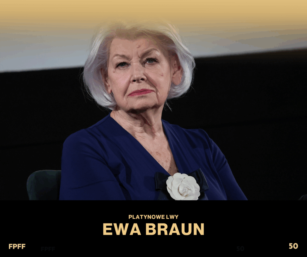 Ewa Braun laureatką Platynowych Lwów jubileuszowego 50. FPFF