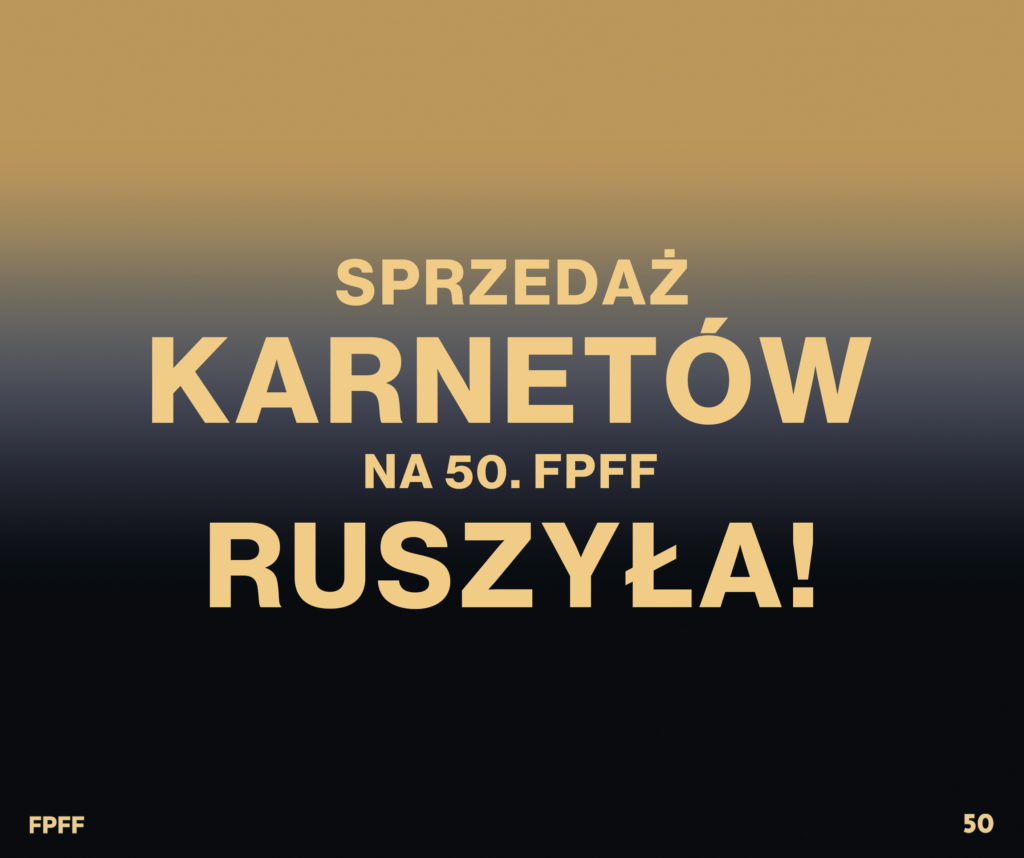 Buy a pass for the 50<sup>th</sup> Polish Film Festival in Gdynia